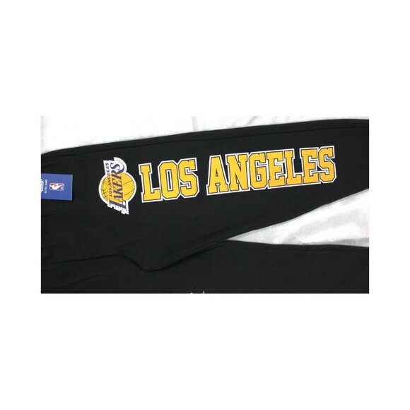 Los Angeles Lakers Jogger Sweatpants Black NBA Ultra Game Comfort Fit - Picture 2 of 9